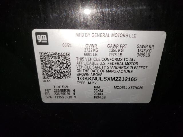 Photo 9 VIN: 1GKKNULSXMZ212165 - GMC ACADIA SLT 