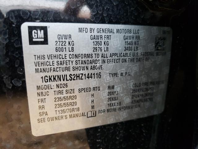 Photo 9 VIN: 1GKKNVLS2HZ144116 - GMC ACADIA ALL 