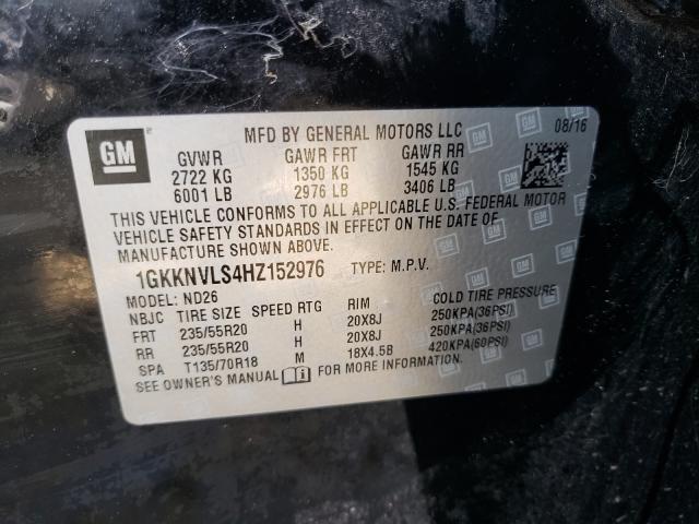 Photo 9 VIN: 1GKKNVLS4HZ152976 - GMC ACADIA ALL 