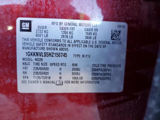 Photo 12 VIN: 1GKKNVLS5HZ156745 - GMC ACADIA ALL 