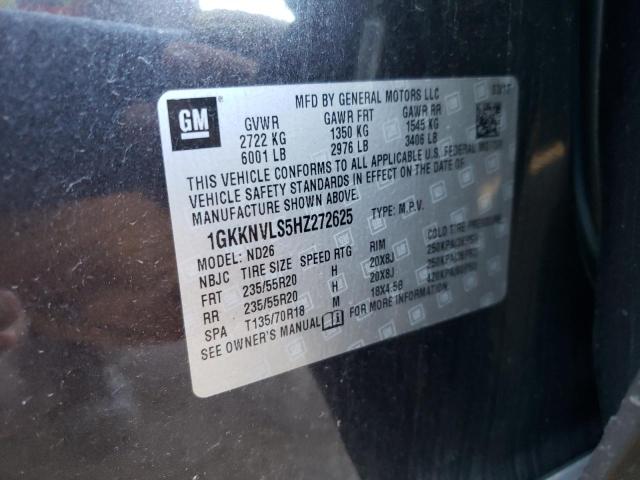 Photo 9 VIN: 1GKKNVLS5HZ272625 - GMC ACADIA ALL 