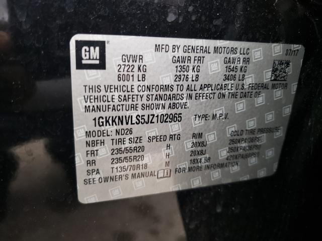 Photo 9 VIN: 1GKKNVLS5JZ102965 - GMC ACADIA ALL 