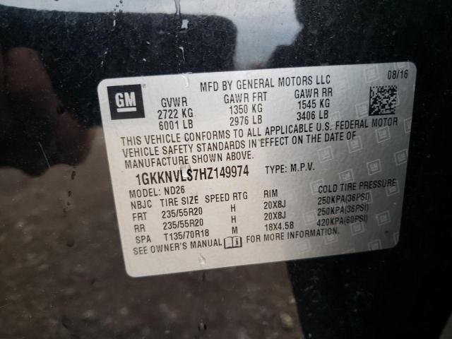 Photo 11 VIN: 1GKKNVLS7HZ149974 - GMC ACADIA 