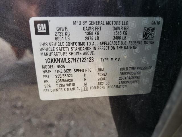 Photo 12 VIN: 1GKKNWLS7HZ123123 - GMC ACADIA 