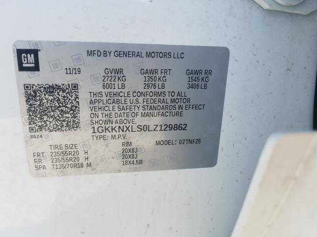 Photo 9 VIN: 1GKKNXLS0LZ129862 - GMC ACADIA DEN 