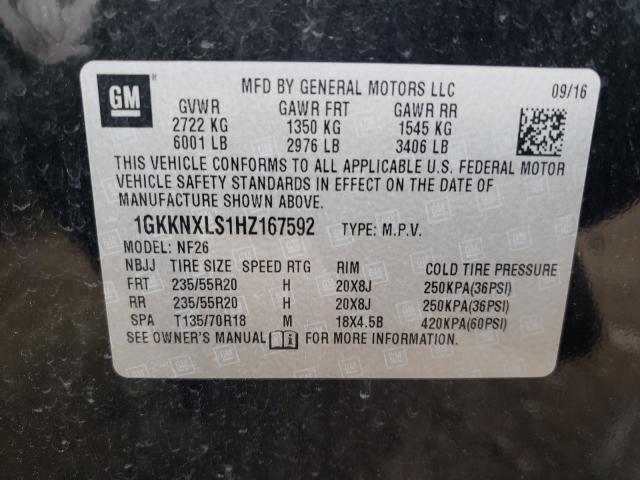 Photo 9 VIN: 1GKKNXLS1HZ167592 - GMC ACADIA DEN 