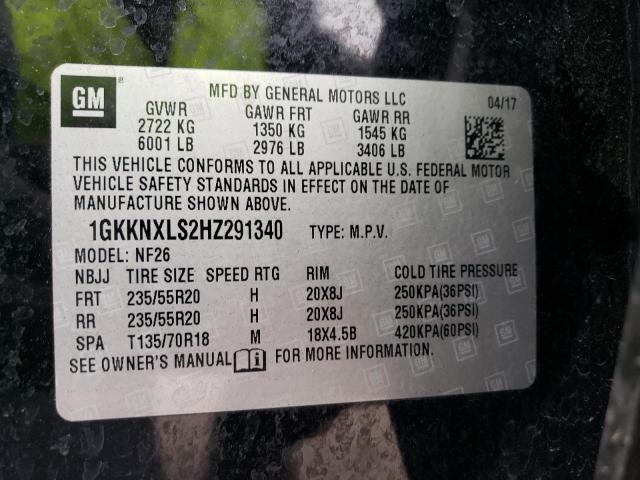 Photo 12 VIN: 1GKKNXLS2HZ291340 - GMC ACADIA DEN 