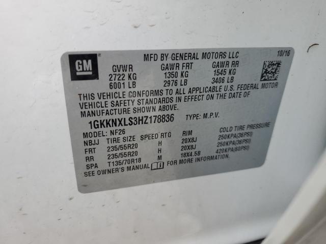 Photo 13 VIN: 1GKKNXLS3HZ178836 - GMC ACADIA DEN 