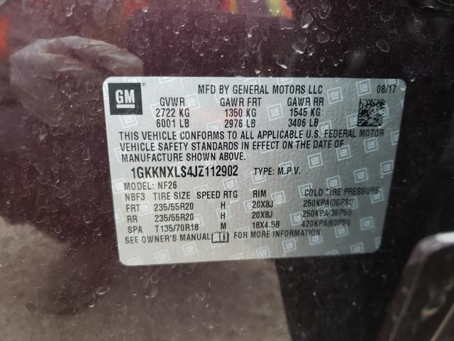 Photo 9 VIN: 1GKKNXLS4JZ112902 - GMC ACADIA DEN 