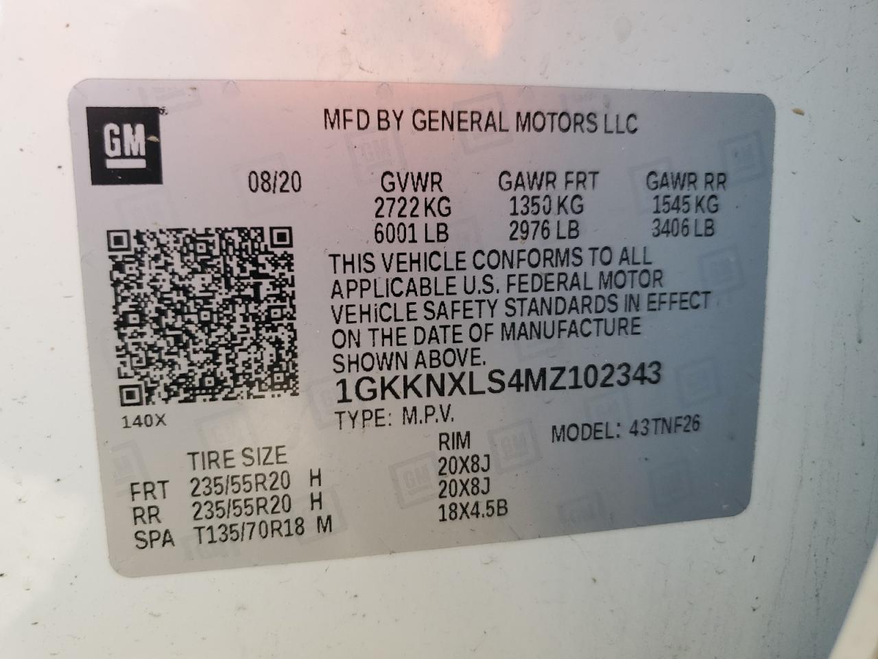 Photo 13 VIN: 1GKKNXLS4MZ102343 - GMC ACADIA 