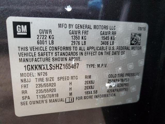 Photo 11 VIN: 1GKKNXLS5HZ165487 - GMC ACADIA DEN 