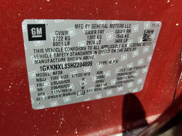 Photo 13 VIN: 1GKKNXLS5HZ204899 - GMC ACADIA DEN 