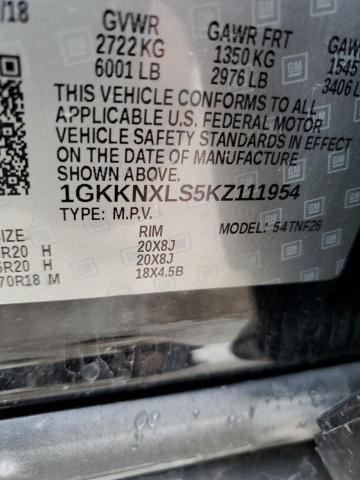 Photo 11 VIN: 1GKKNXLS5KZ111954 - GMC ACADIA DEN 