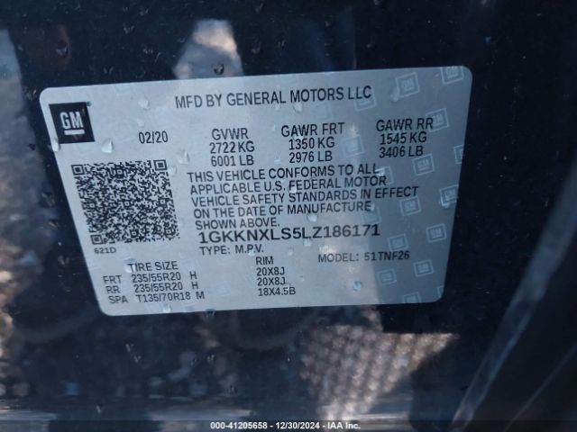 Photo 8 VIN: 1GKKNXLS5LZ186171 - GMC ACADIA 