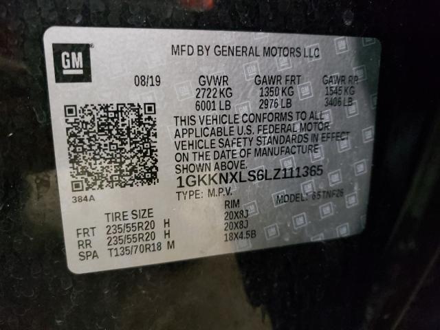 Photo 9 VIN: 1GKKNXLS6LZ111365 - GMC ACADIA DEN 