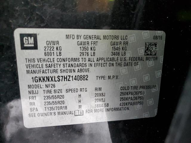 Photo 11 VIN: 1GKKNXLS7HZ140882 - GMC ACADIA DEN 