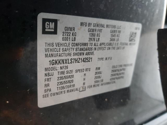 Photo 9 VIN: 1GKKNXLS7HZ142521 - GMC ACADIA DEN 