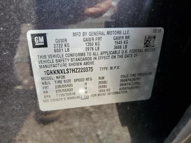 Photo 12 VIN: 1GKKNXLS7HZ220375 - GMC ACADIA DEN 