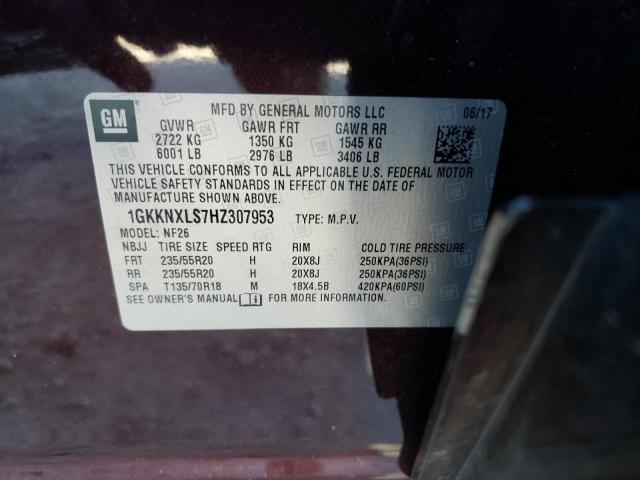 Photo 9 VIN: 1GKKNXLS7HZ307953 - GMC ACADIA DEN 