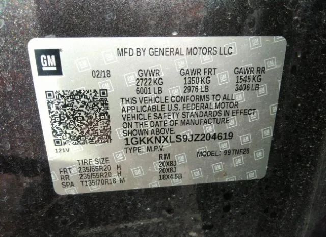 Photo 8 VIN: 1GKKNXLS9JZ204619 - GMC ACADIA 