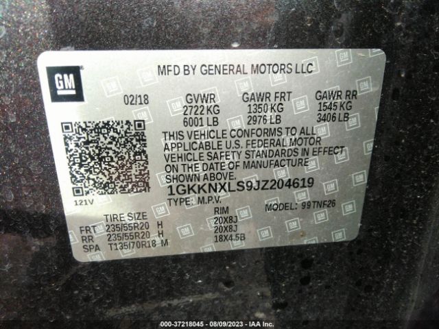 Photo 8 VIN: 1GKKNXLS9JZ204619 - GMC ACADIA 