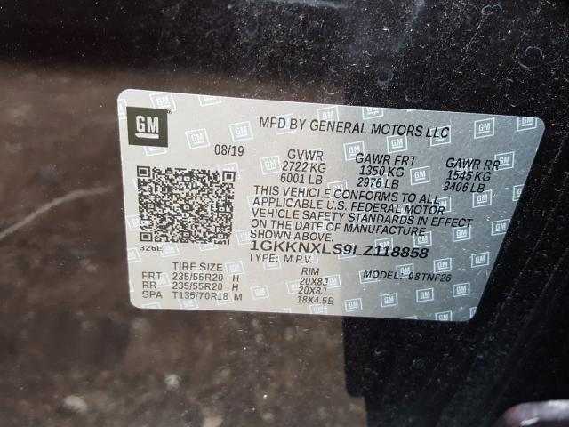 Photo 9 VIN: 1GKKNXLS9LZ118858 - GMC ACADIA DEN 