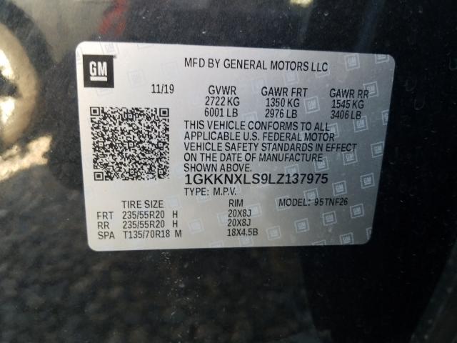 Photo 9 VIN: 1GKKNXLS9LZ137975 - GMC ACADIA DEN 