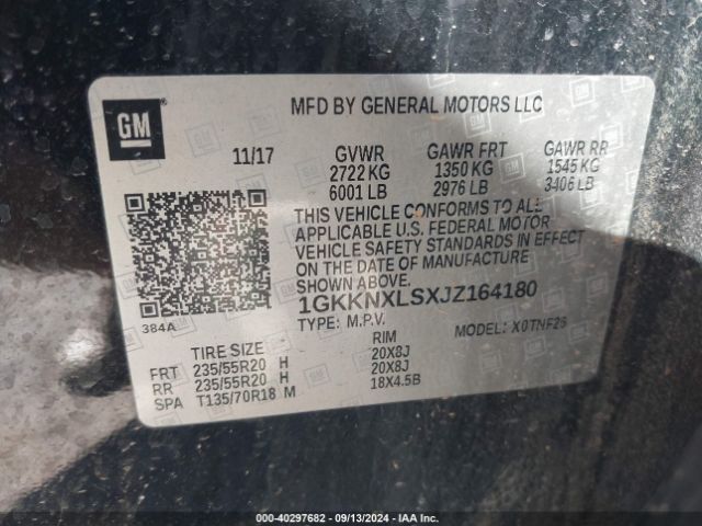 Photo 8 VIN: 1GKKNXLSXJZ164180 - GMC ACADIA 