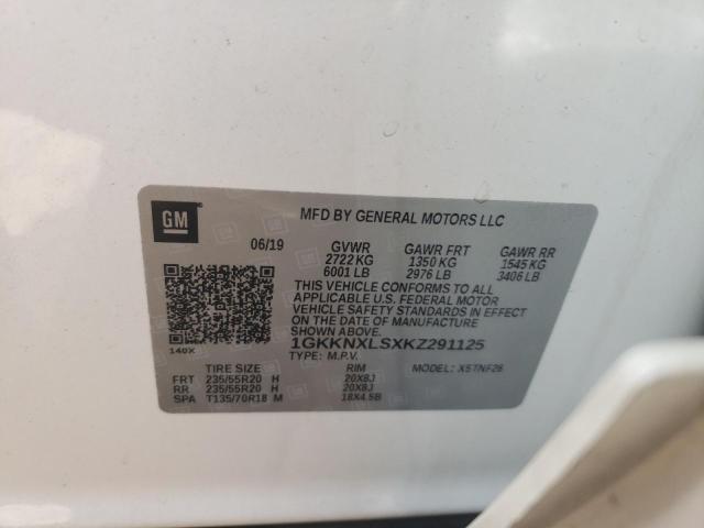 Photo 12 VIN: 1GKKNXLSXKZ291125 - GMC ACADIA DEN 