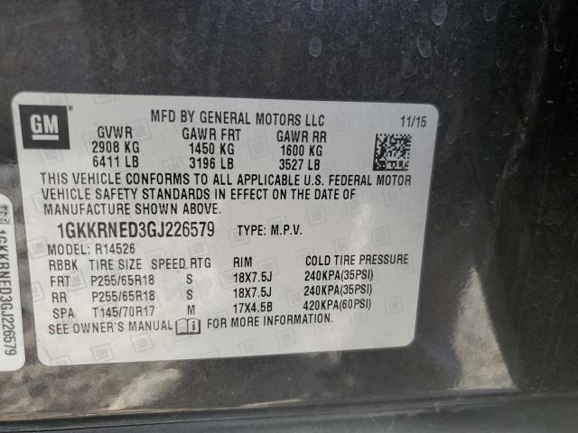 Photo 11 VIN: 1GKKRNED3GJ226579 - GMC ACADIA 