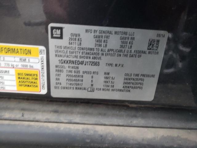 Photo 12 VIN: 1GKKRNED4FJ172563 - GMC ACADIA SLE 