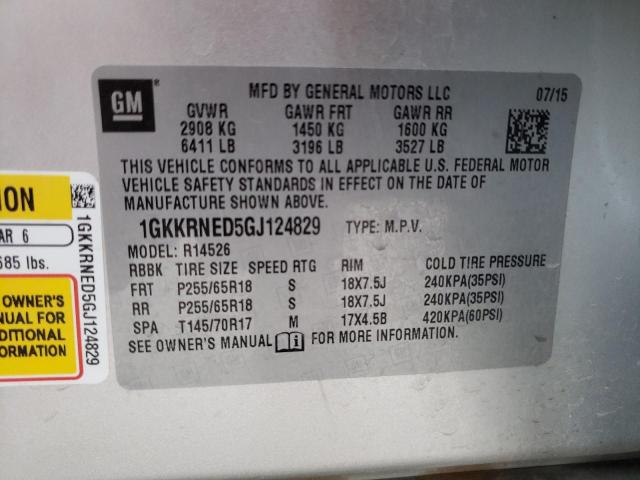 Photo 12 VIN: 1GKKRNED5GJ124829 - GMC ACADIA SLE 