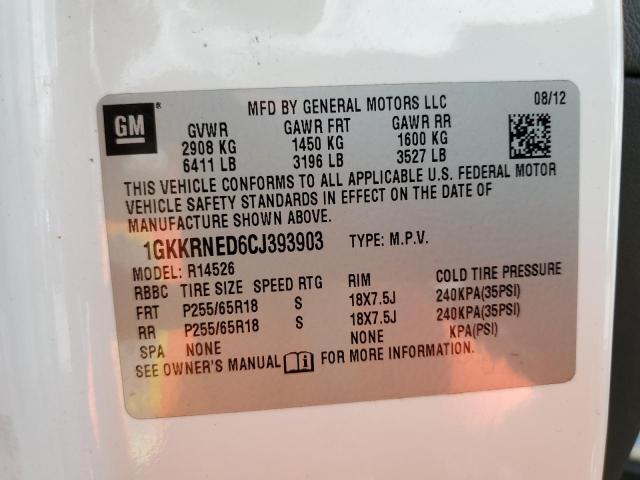 Photo 9 VIN: 1GKKRNED6CJ393903 - GMC ACADIA SLE 