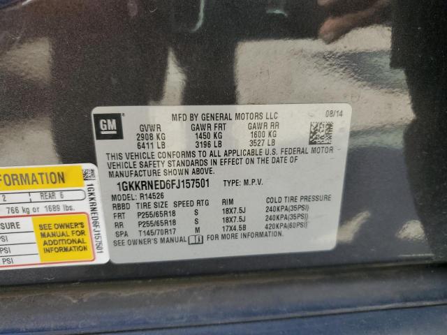 Photo 12 VIN: 1GKKRNED6FJ157501 - GMC ACADIA 