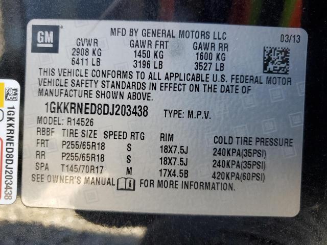 Photo 12 VIN: 1GKKRNED8DJ203438 - GMC ACADIA 