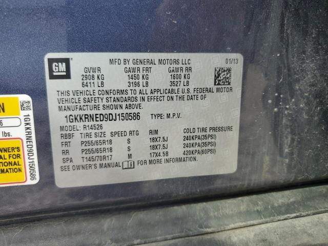 Photo 12 VIN: 1GKKRNED9DJ150586 - GMC ACADIA SLE 