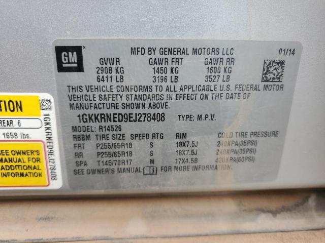 Photo 12 VIN: 1GKKRNED9EJ278408 - GMC ACADIA 