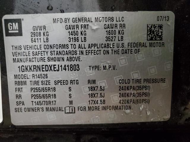 Photo 12 VIN: 1GKKRNEDXEJ141803 - GMC ACADIA 