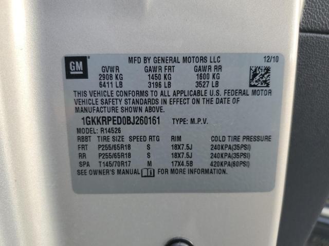 Photo 12 VIN: 1GKKRPED0BJ260161 - GMC ACADIA SLE 