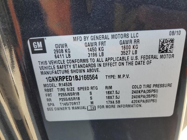 Photo 12 VIN: 1GKKRPED1BJ166564 - GMC ACADIA 