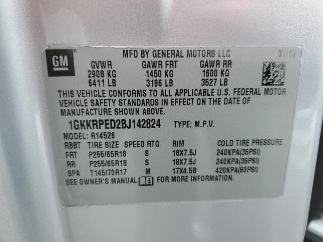 Photo 12 VIN: 1GKKRPED2BJ142824 - GMC ACADIA SLE 