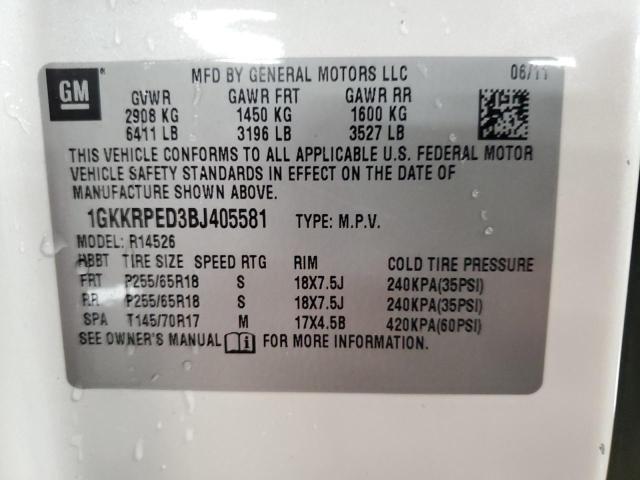 Photo 13 VIN: 1GKKRPED3BJ405581 - GMC ACADIA SLE 