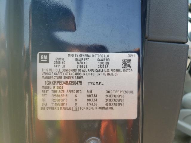 Photo 9 VIN: 1GKKRPED4BJ390475 - GMC ACADIA SLE 