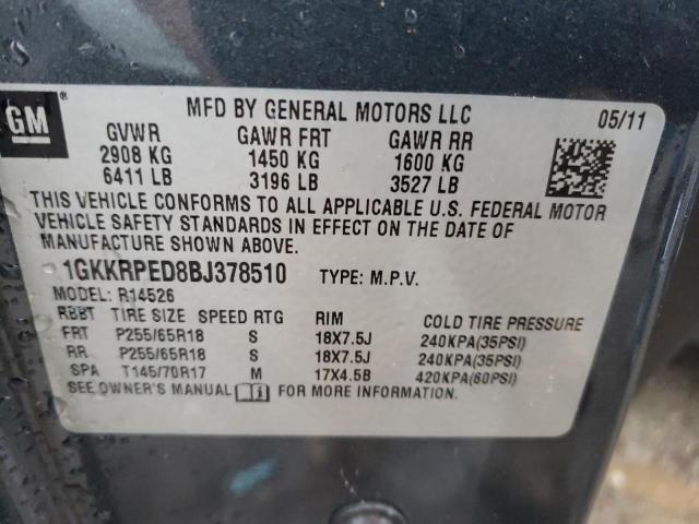 Photo 12 VIN: 1GKKRPED8BJ378510 - GMC ACADIA 