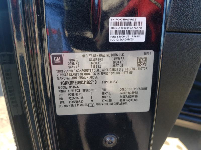 Photo 9 VIN: 1GKKRPED9CJ182710 - GMC ACADIA SLE 