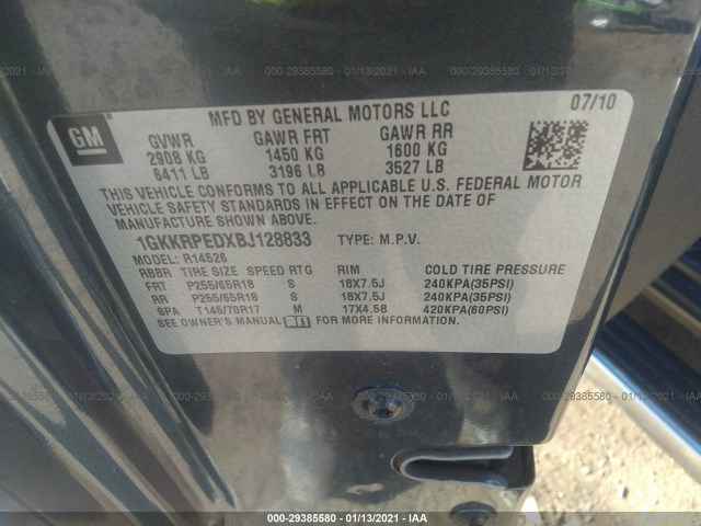 Photo 8 VIN: 1GKKRPEDXBJ128833 - GMC ACADIA 