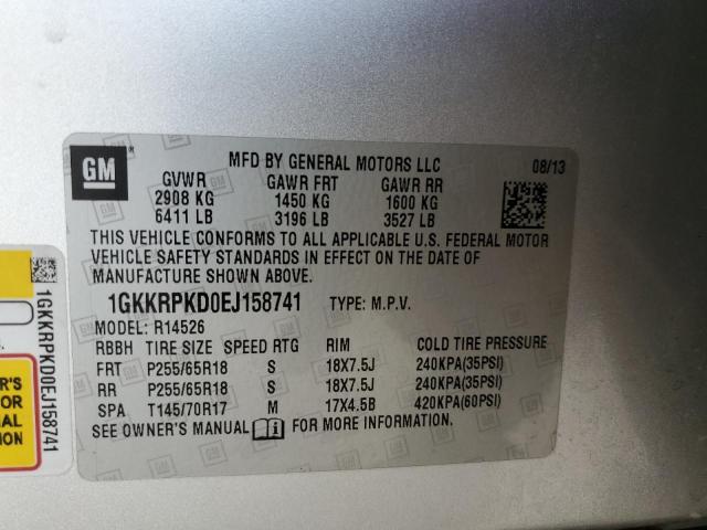 Photo 9 VIN: 1GKKRPKD0EJ158741 - GMC ACADIA SLE 