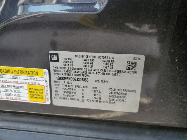 Photo 12 VIN: 1GKKRPKD3GJ307856 - GMC ACADIA SLE 