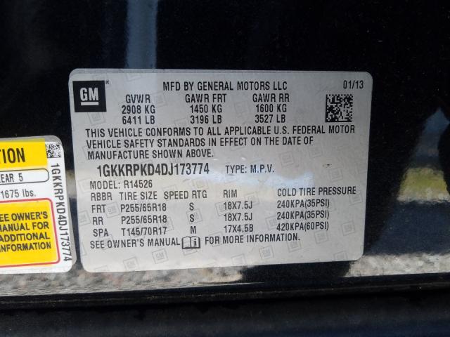 Photo 9 VIN: 1GKKRPKD4DJ173774 - GMC ACADIA SLE 