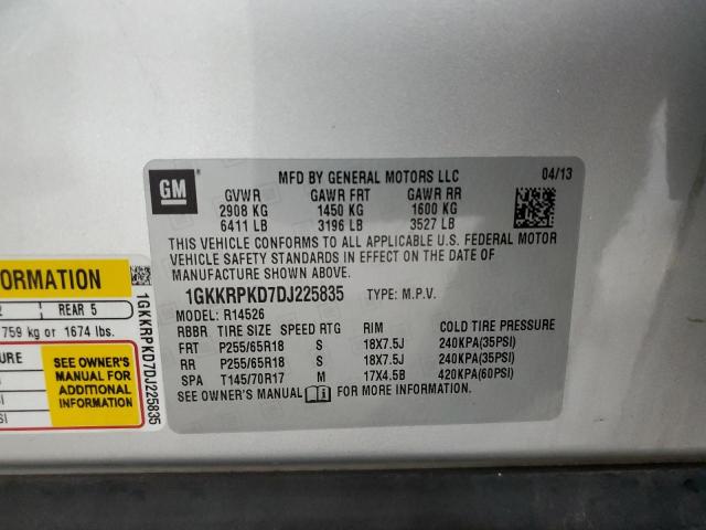 Photo 12 VIN: 1GKKRPKD7DJ225835 - GMC ACADIA SLE 